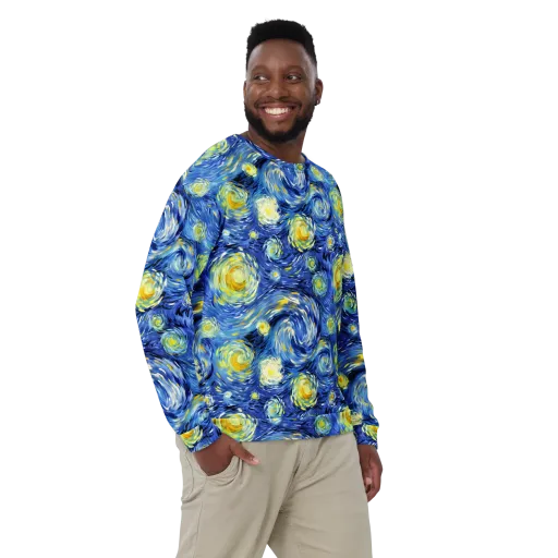 Cobalt Orbit on a Sweatshirt