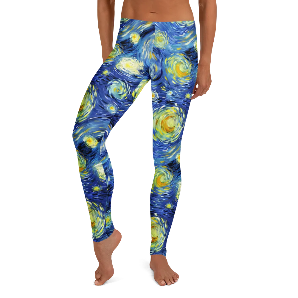 Cobalt Orbit on Leggings — Front