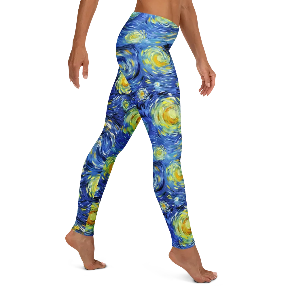 Cobalt Orbit on Leggings — Right