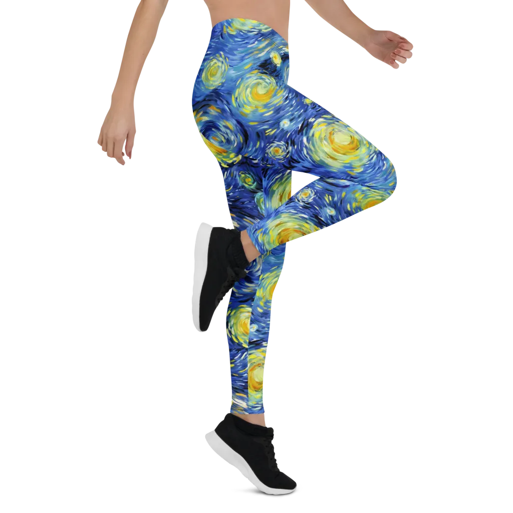 Cobalt Orbit on Leggings — Right