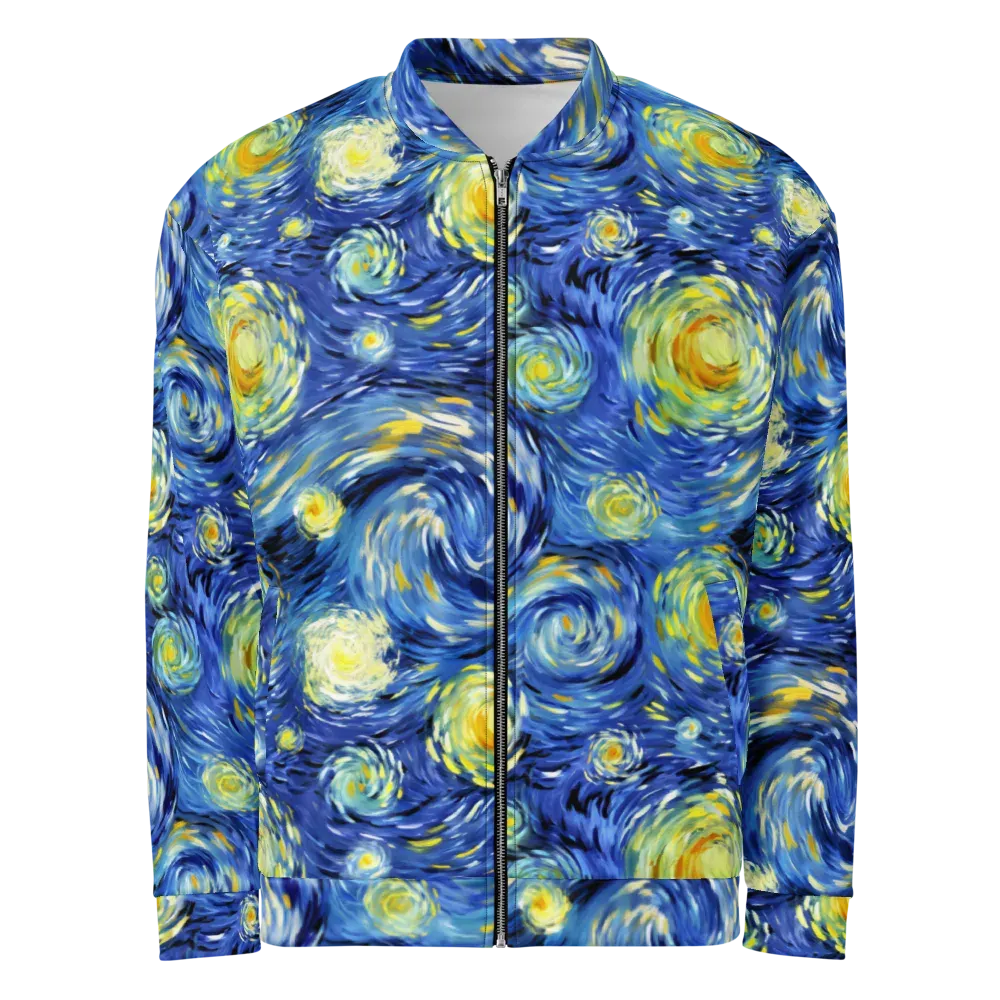 Cobalt Orbit on Bomber Jacket — Front