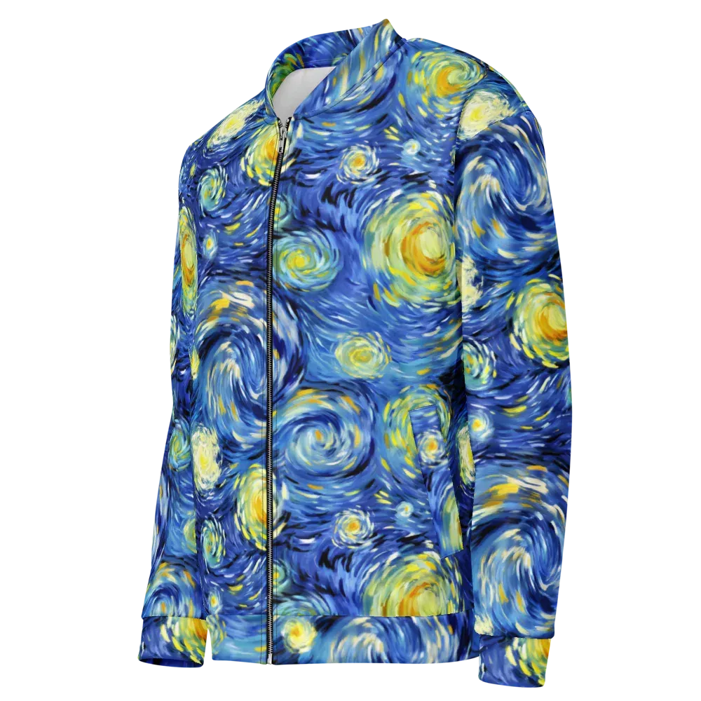 Cobalt Orbit on Bomber Jacket — Left Front