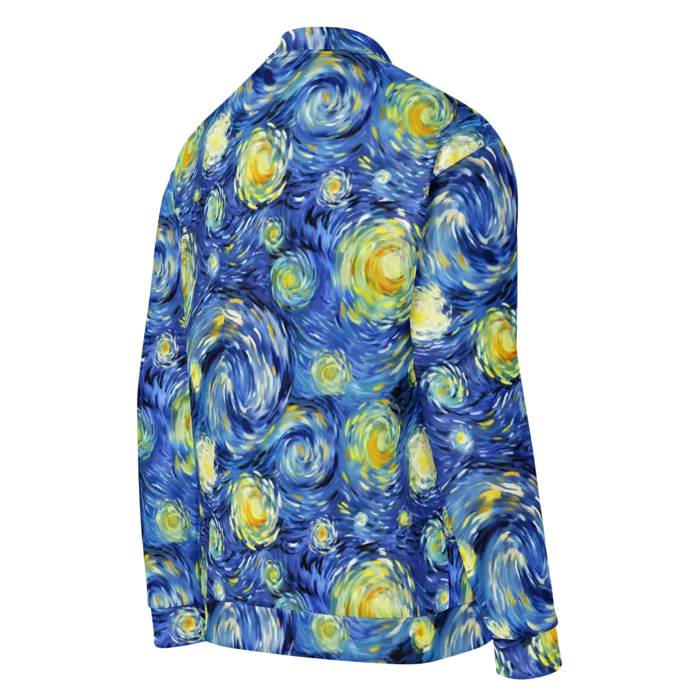 Cobalt Orbit on Bomber Jacket — Right Back