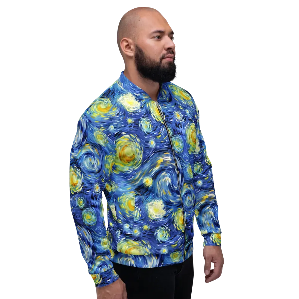 Cobalt Orbit on Bomber Jacket — Right