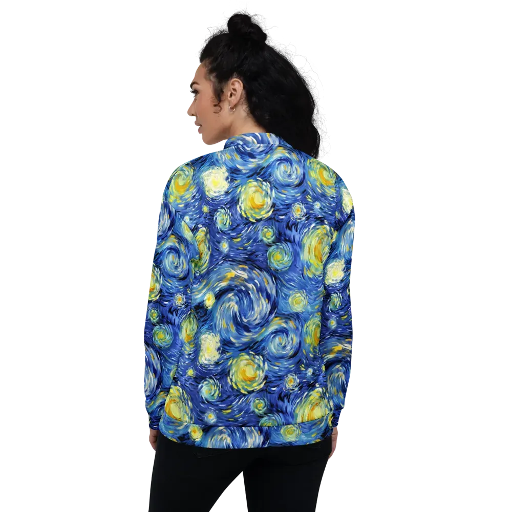 Cobalt Orbit on Bomber Jacket — Back