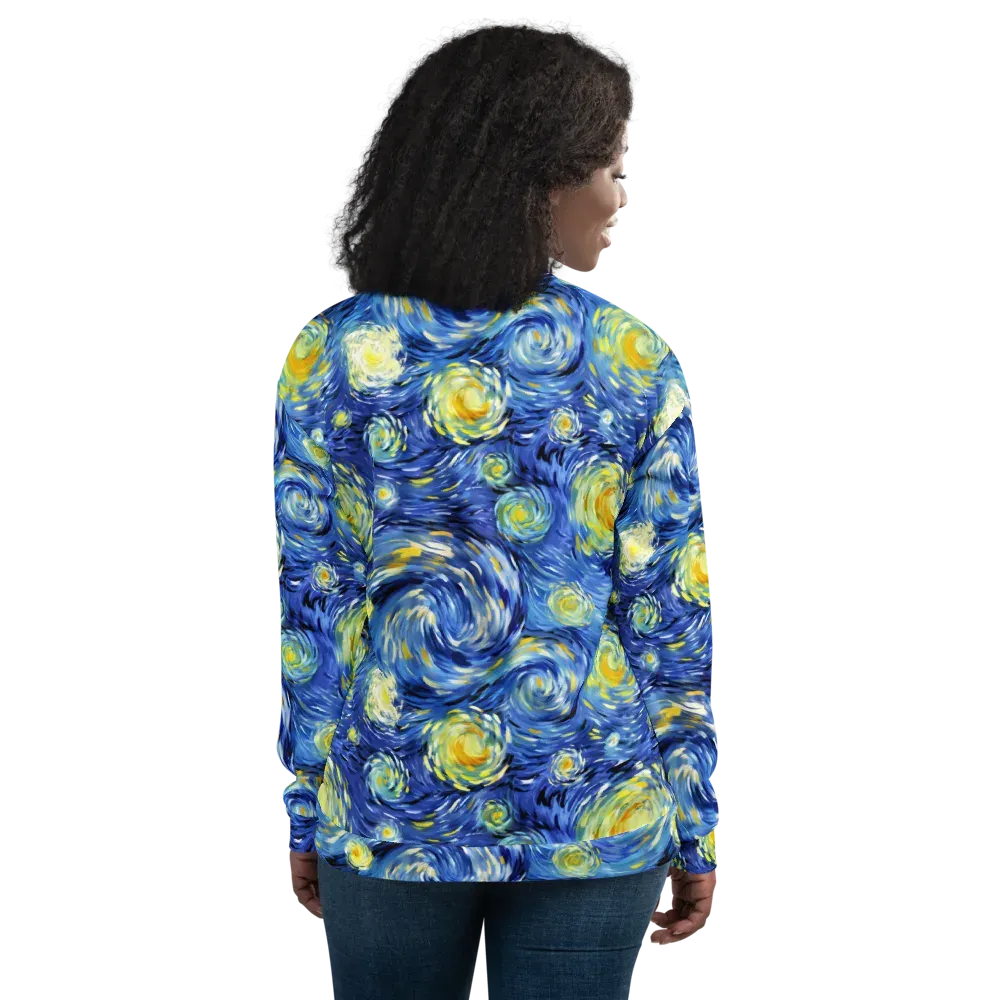 Cobalt Orbit on Bomber Jacket — Back