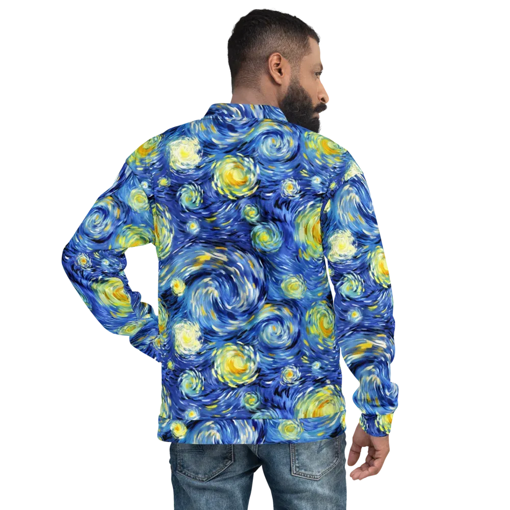 Cobalt Orbit on Bomber Jacket — Back