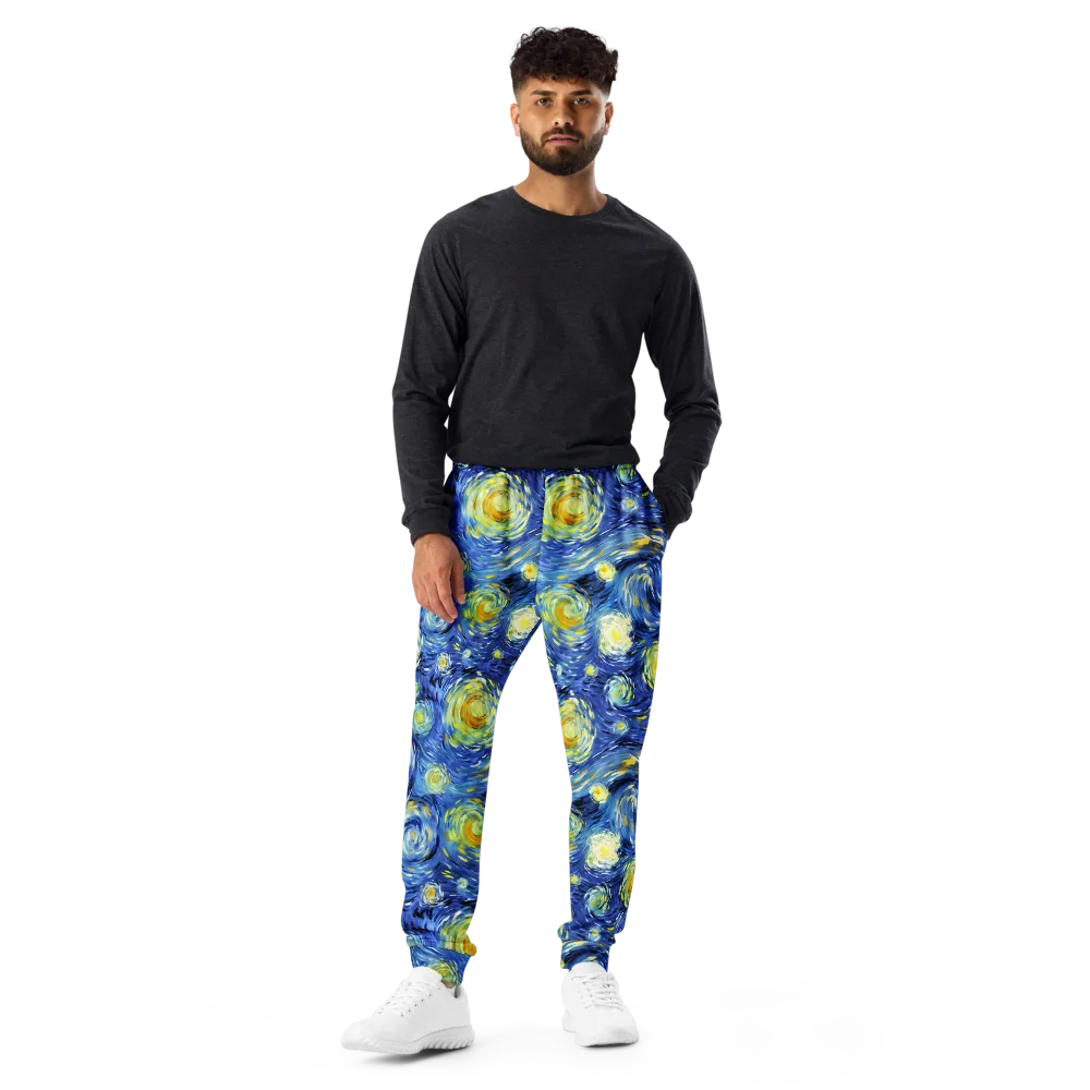 Cobalt Orbit on Men's Joggers — Front