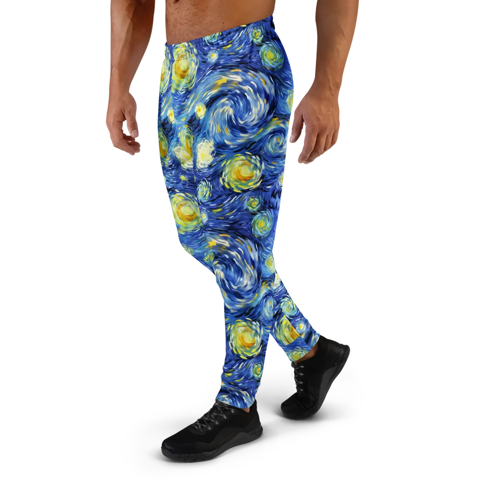 Cobalt Orbit on Men's Joggers — Left