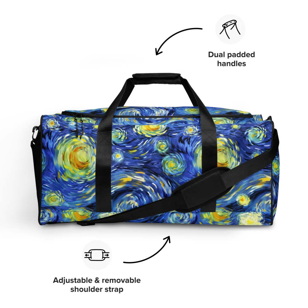 Cobalt Orbit on Duffle Bag — Front