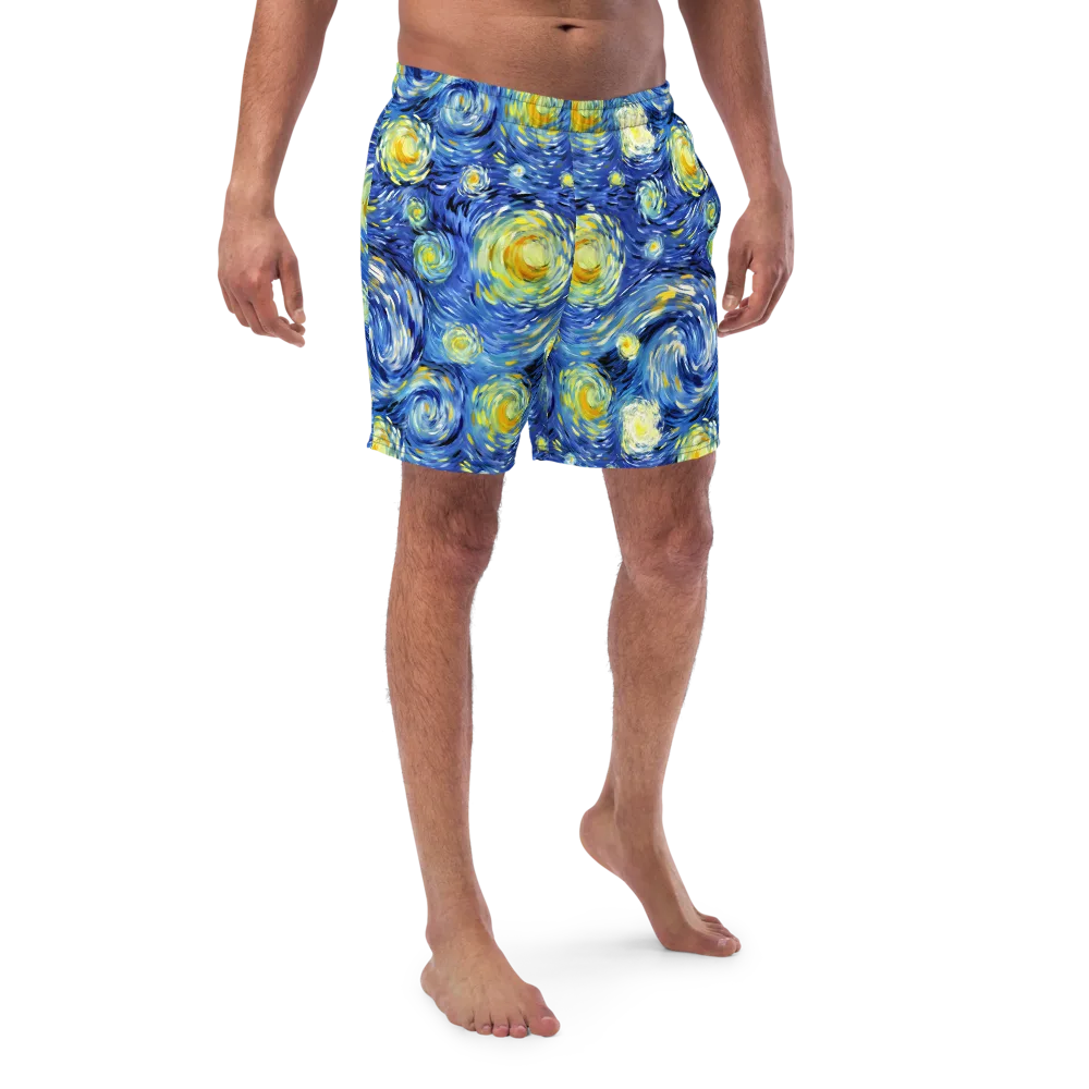 Cobalt Orbit on Swim Trunks — Front