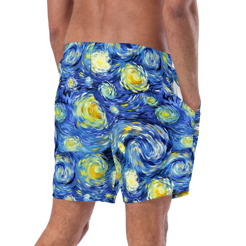 Cobalt Orbit on Swim Trunks — Right Back