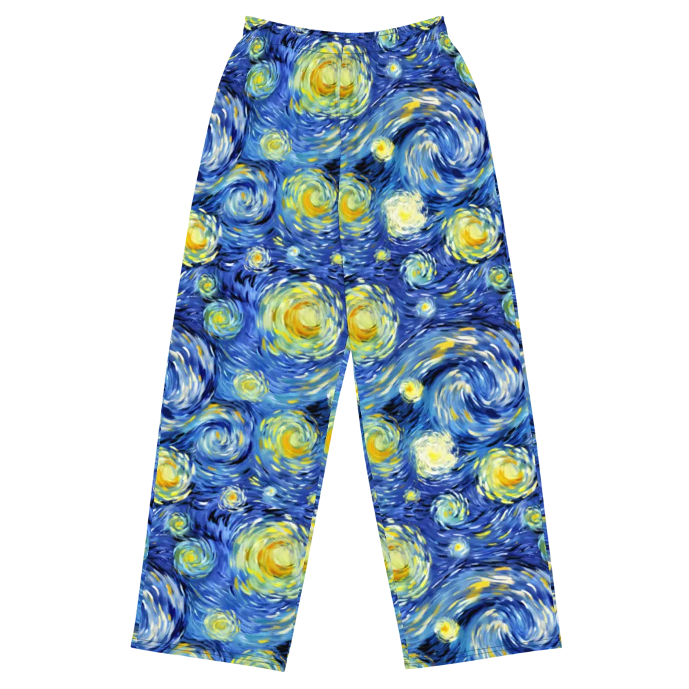 Cobalt Orbit on Wide-Leg Pants — Front