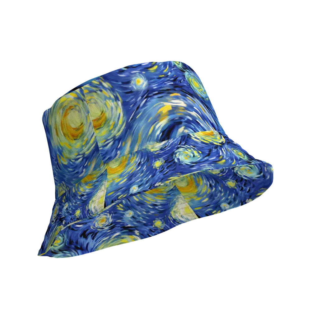 Cobalt Orbit on Reversible Bucket Hat — Product details Outside