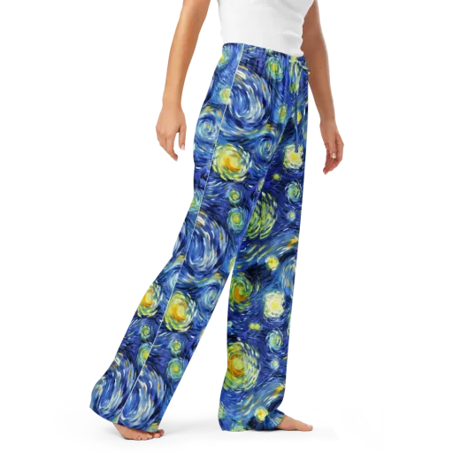 Cobalt Orbit on a Women's Pajama Pants