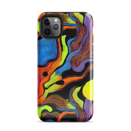 Blacklight Tangle on a Tough Case for iPhone®
