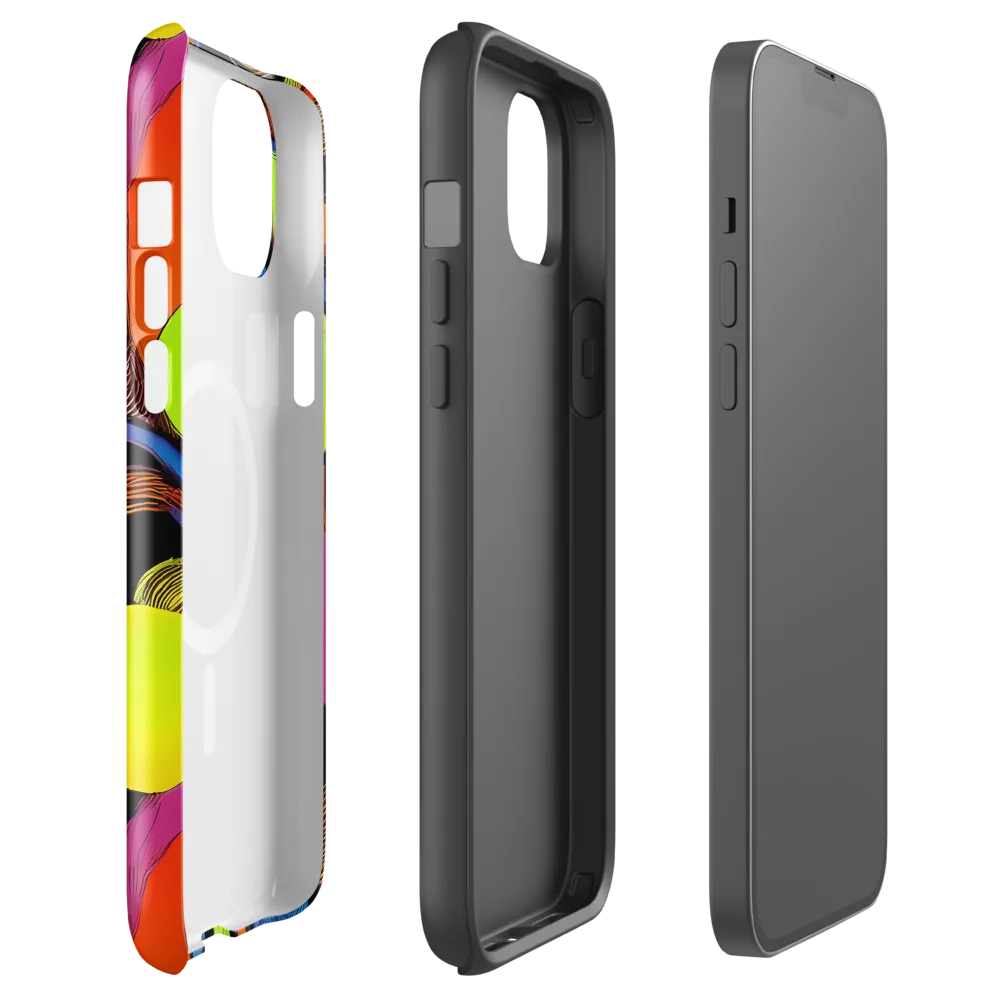Blacklight Tangle on MagSafe Tough Case for iPhone® — Front