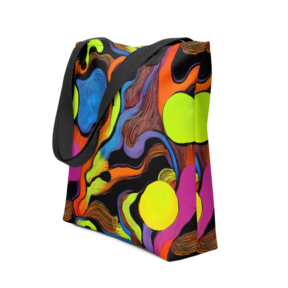 Blacklight Tangle on Tote Bag — Front