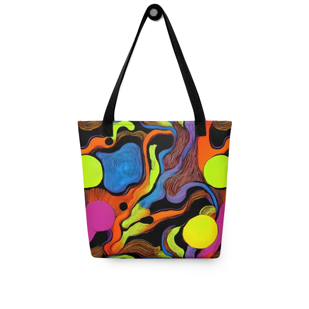 Blacklight Tangle on Tote Bag — Front