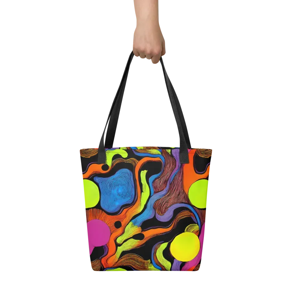 Blacklight Tangle on Tote Bag — Front
