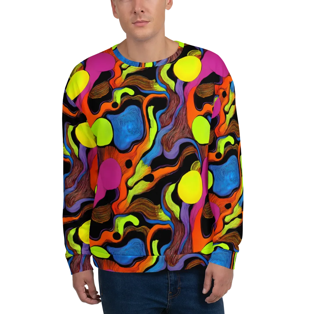 Blacklight Tangle on Sweatshirt — Front