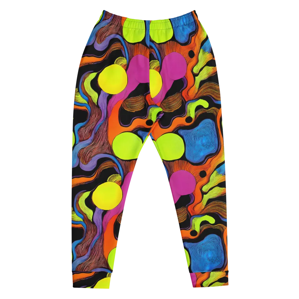 Blacklight Tangle on Men's Joggers — Front