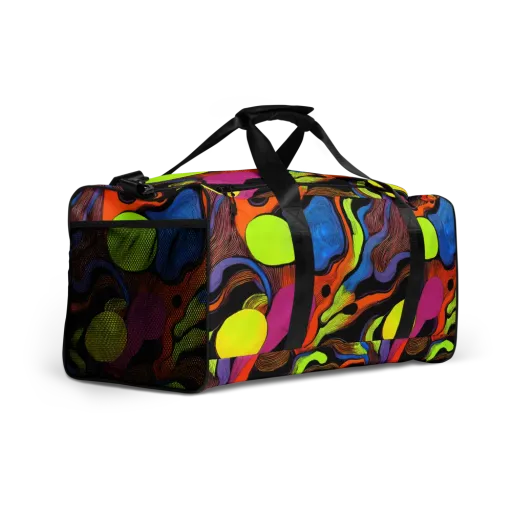 Blacklight Tangle on a Duffle Bag