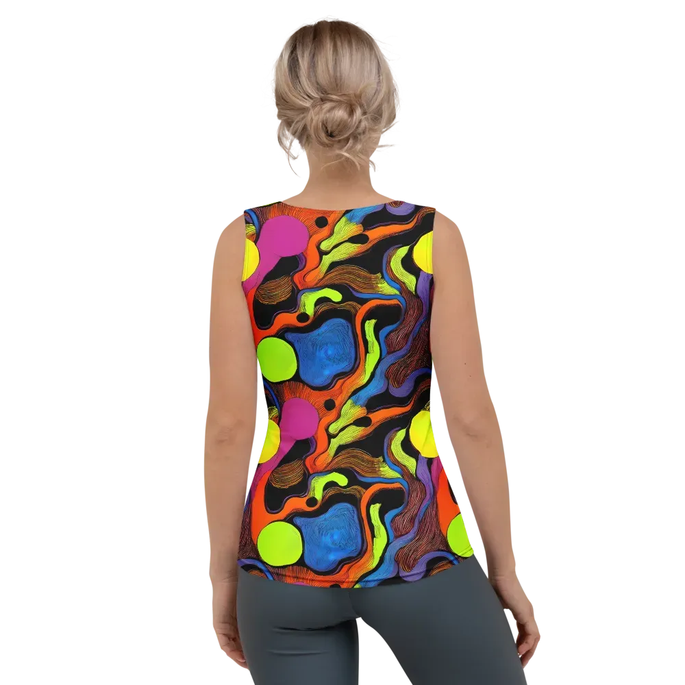 Blacklight Tangle on Women's Tank Top — Back