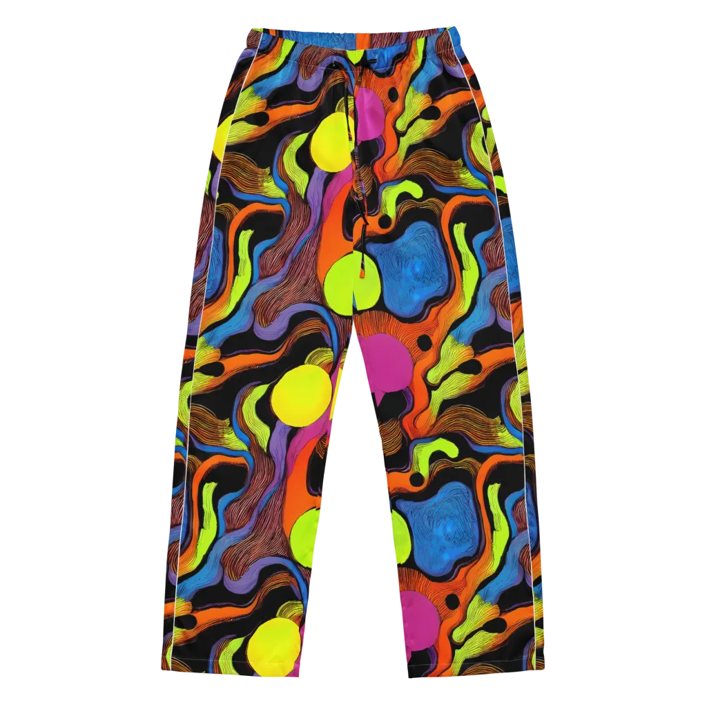 Blacklight Tangle on Women's Pajama Pants — Front
