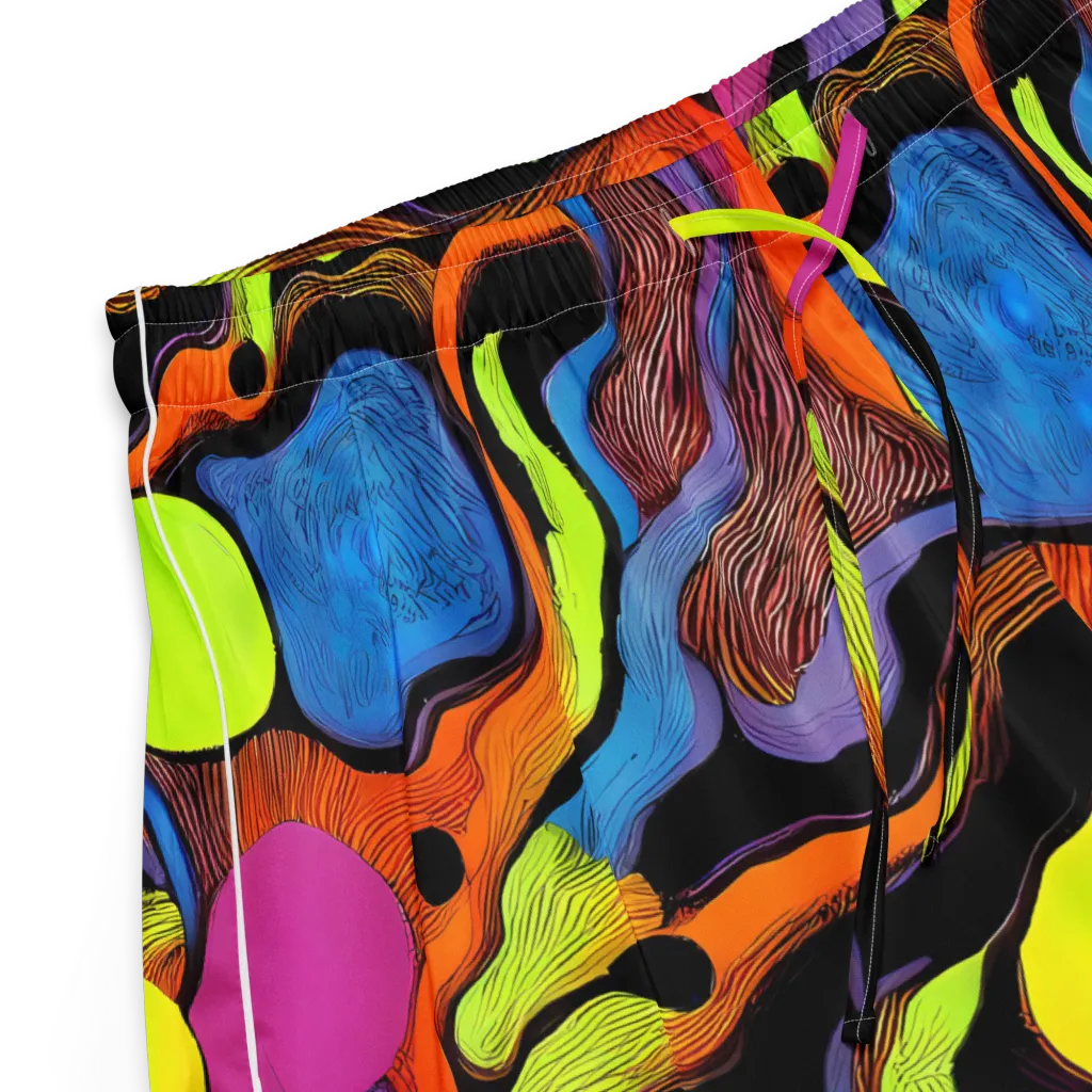 Blacklight Tangle on Women's Pajama Shorts — Product details