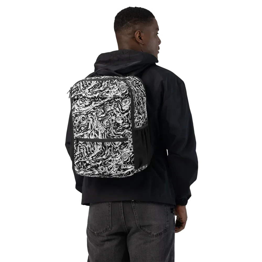 Turbulent Ink on Utility Backpack — Back