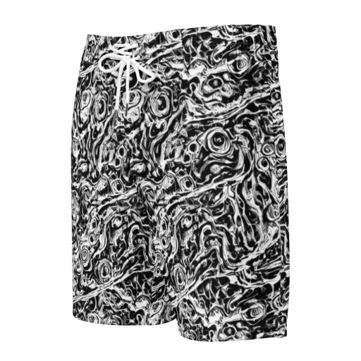 Turbulent Ink on a Men's Board Shorts