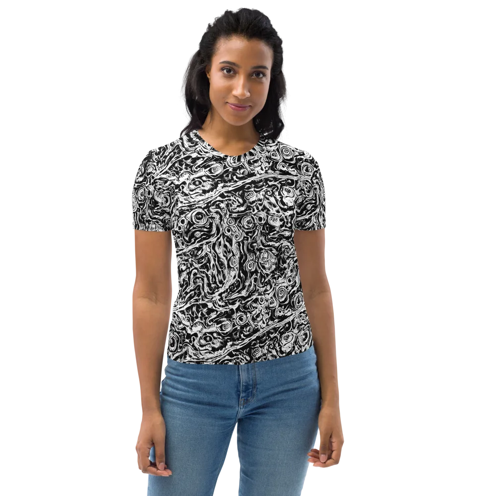 Turbulent Ink on Women's Crew Neck T-Shirt — Front