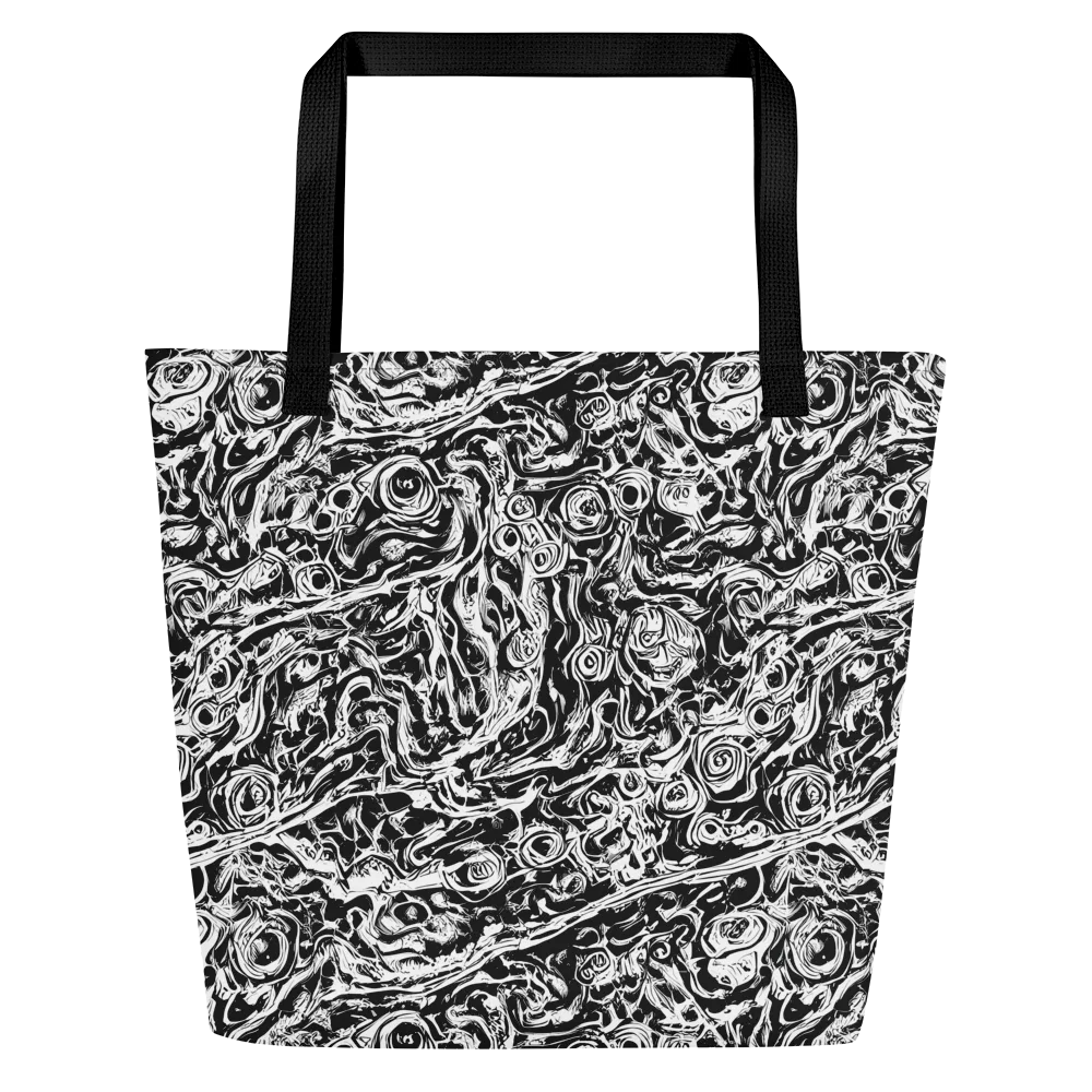 Turbulent Ink on Large Tote Bag W/ Pocket — Front