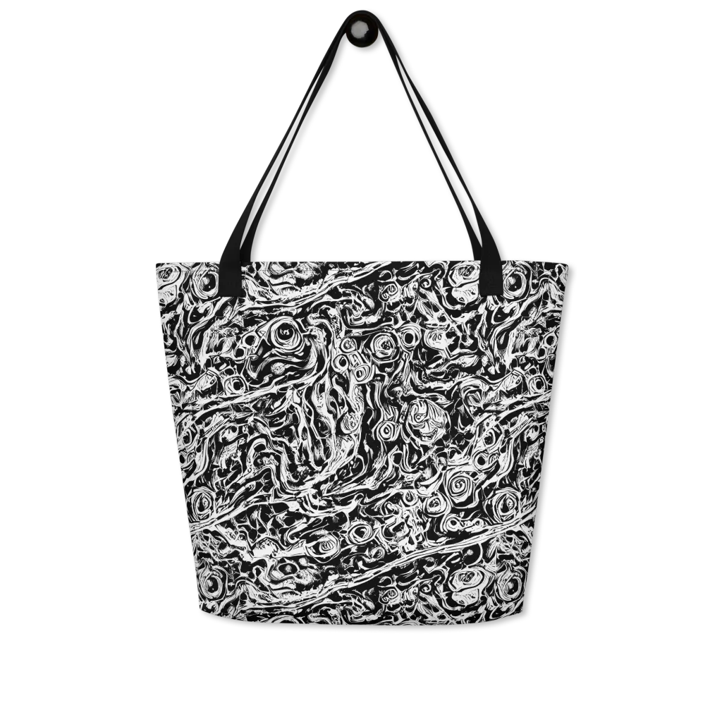 Turbulent Ink on Large Tote Bag W/ Pocket — Front