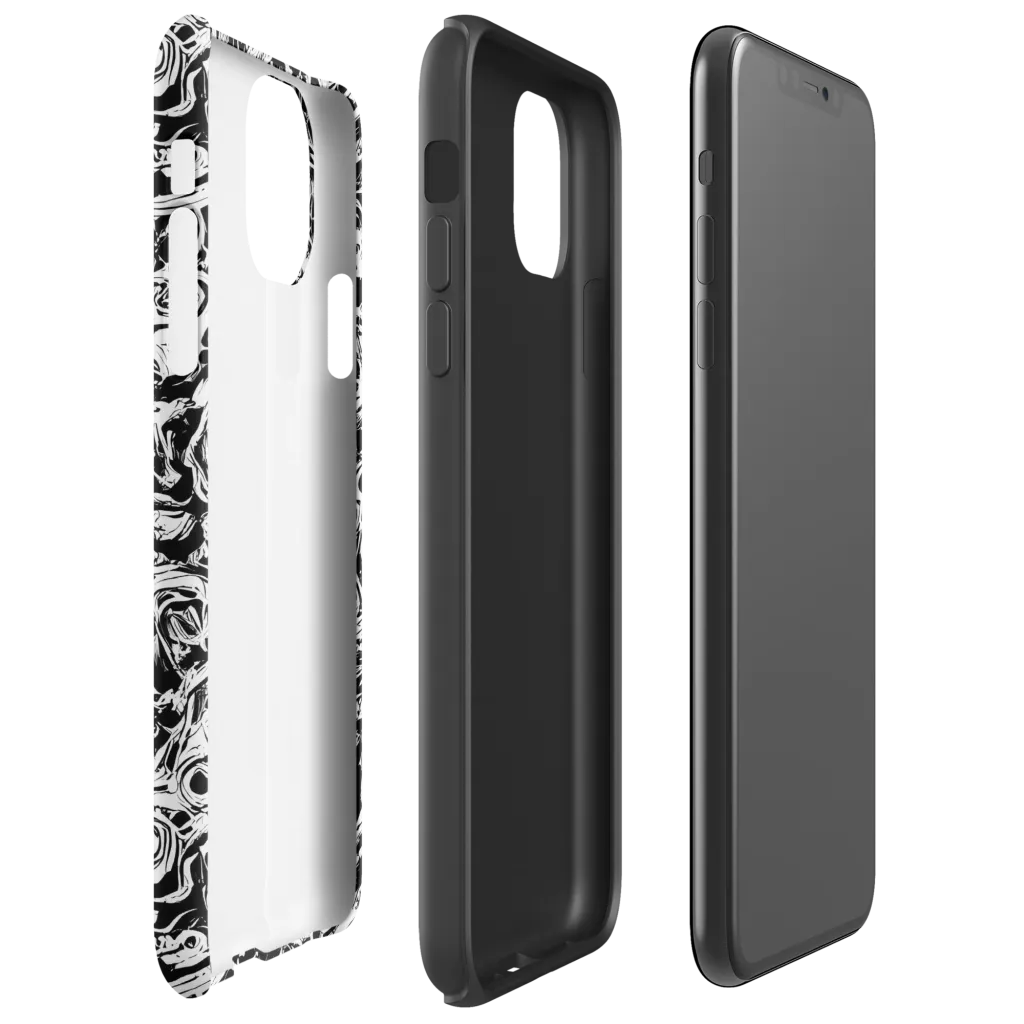 Turbulent Ink on Tough Case for iPhone® — Right