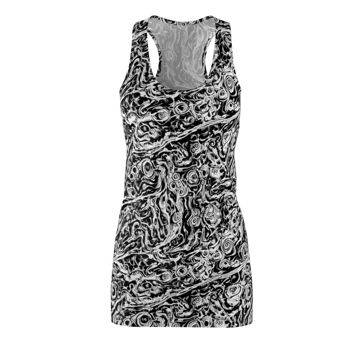 Turbulent Ink on Racerback Dress — Front