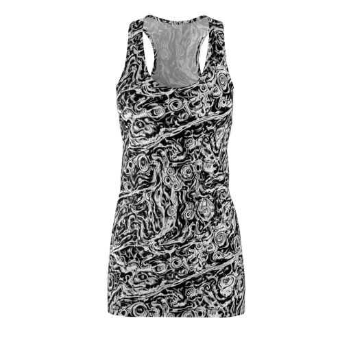 Turbulent Ink on a Racerback Dress