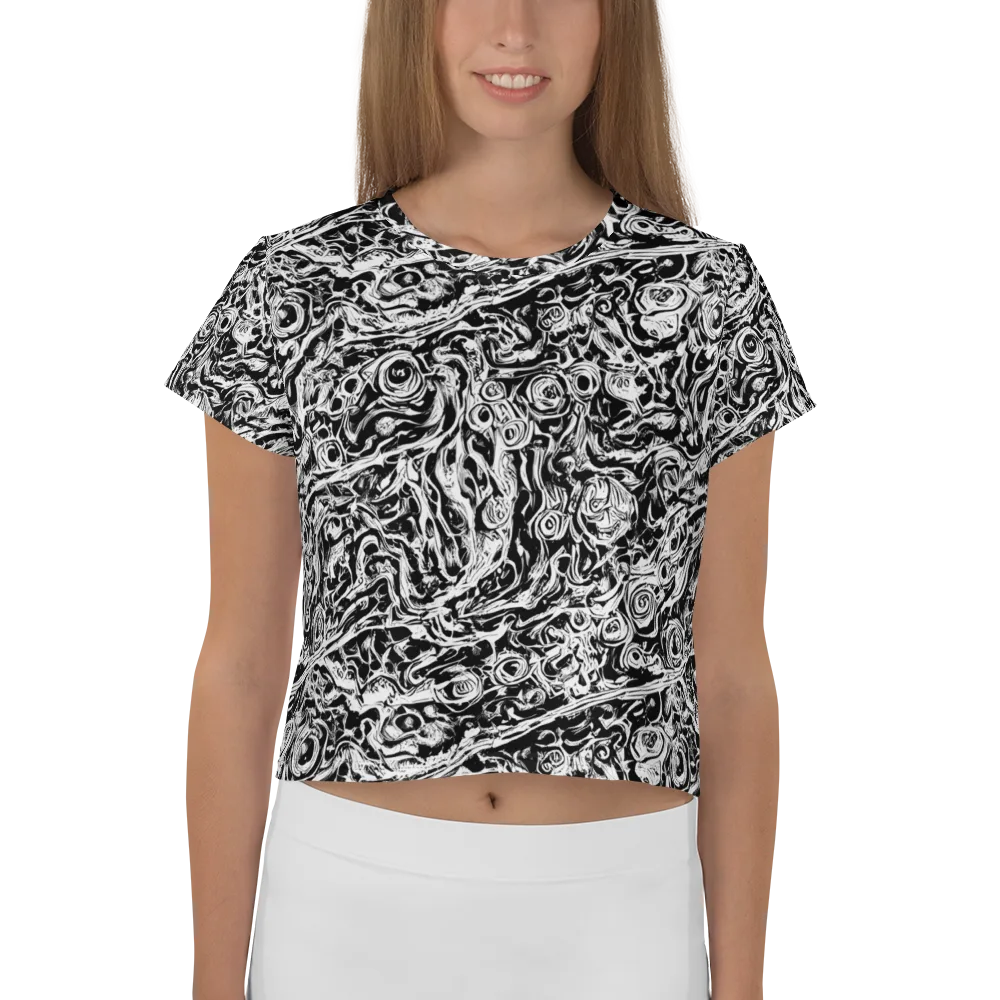 Turbulent Ink on Crop Tee — Front