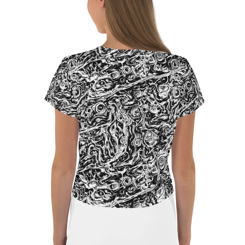 Turbulent Ink on Crop Tee — Back