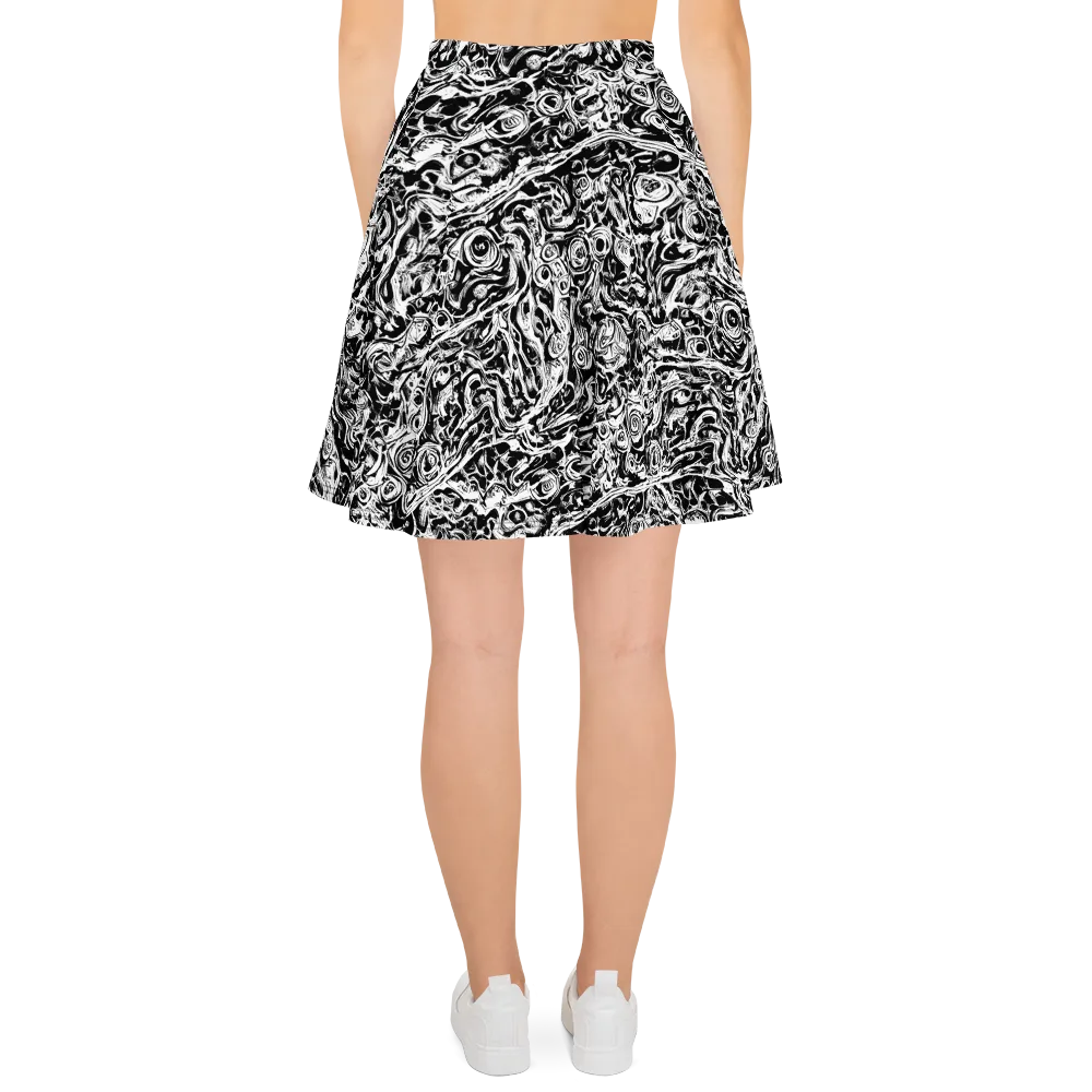Turbulent Ink on Skater Skirt — Back