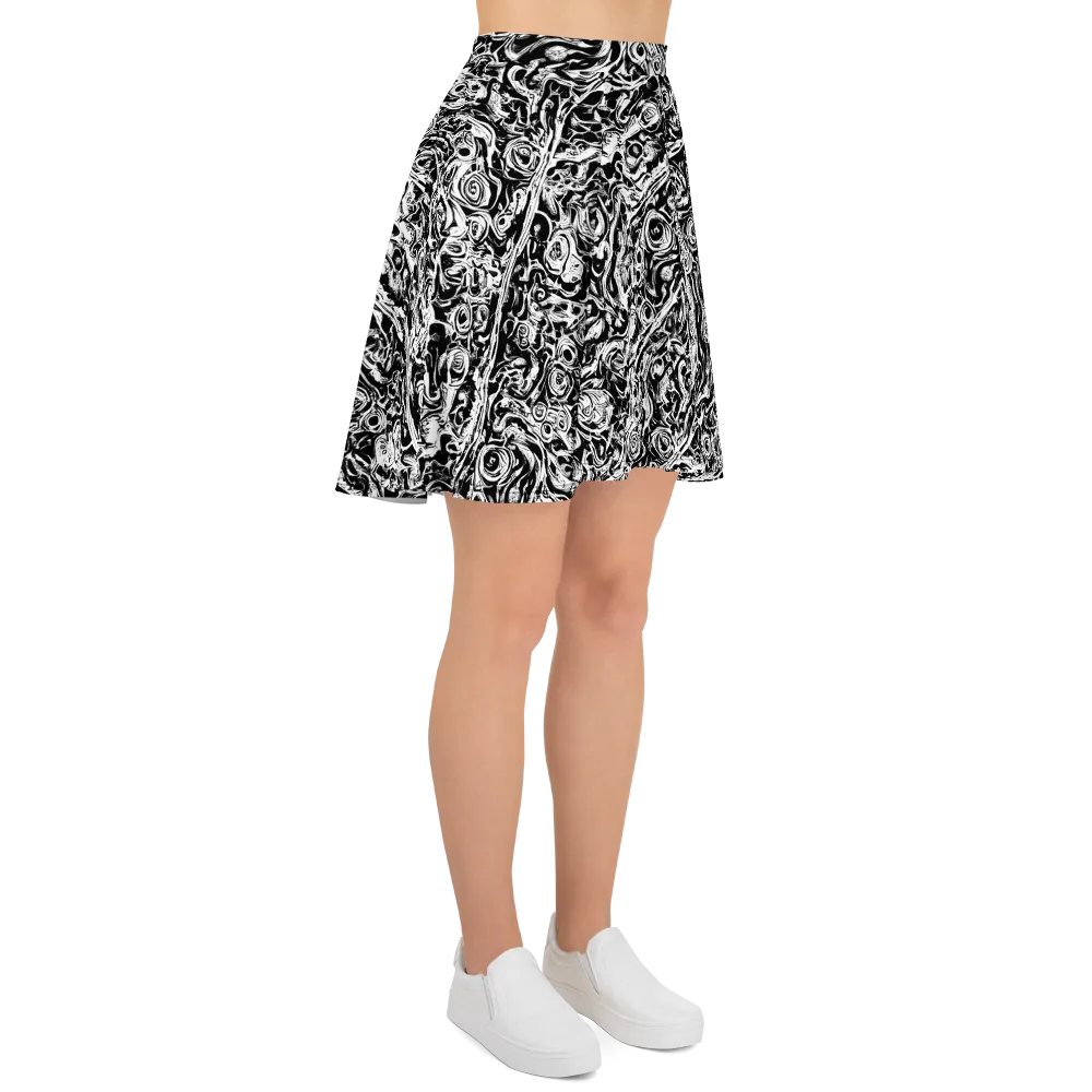 Turbulent Ink on Skater Skirt — Right