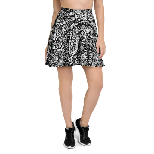 Turbulent Ink on a Skater Skirt