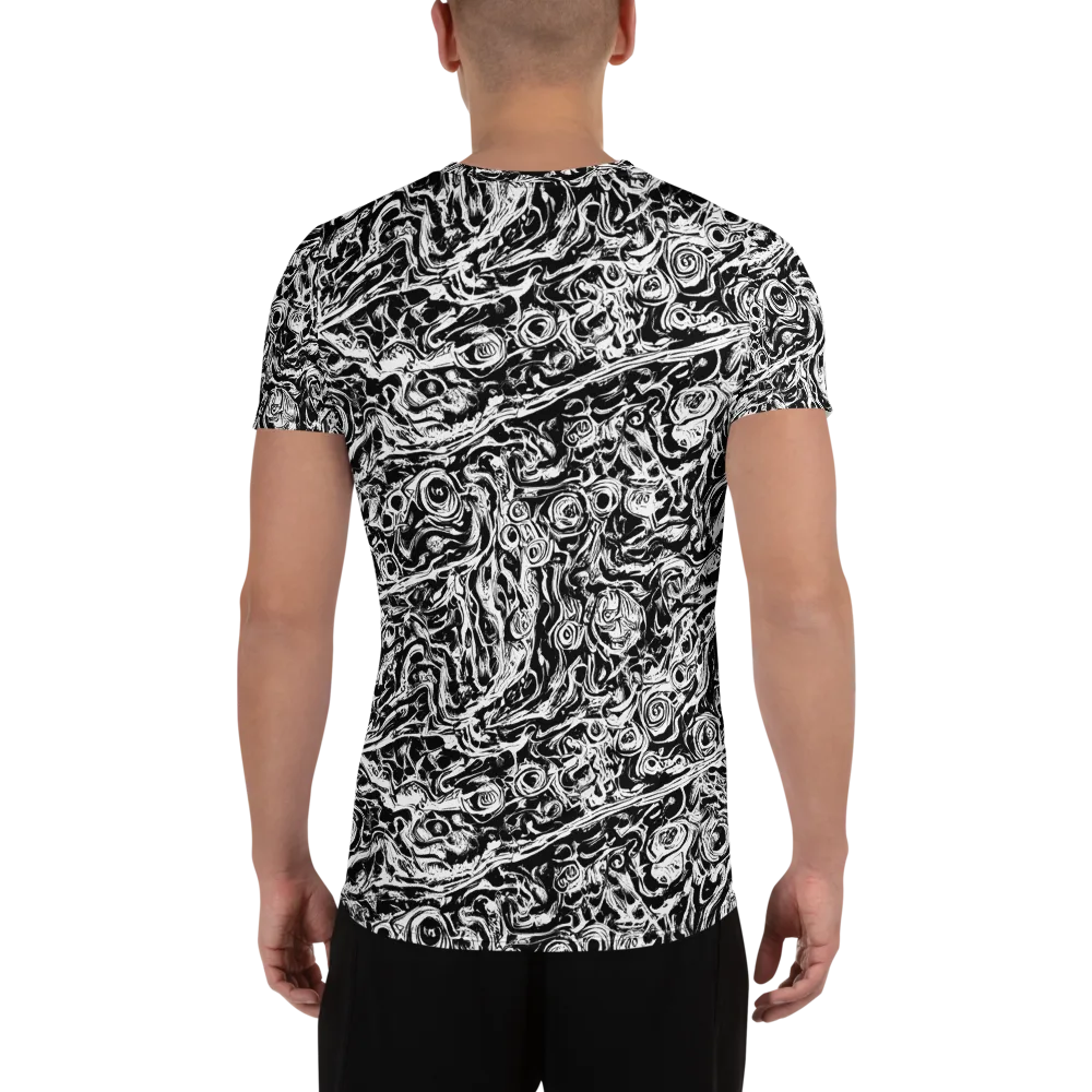 Turbulent Ink on Men's Athletic T-Shirt — Back