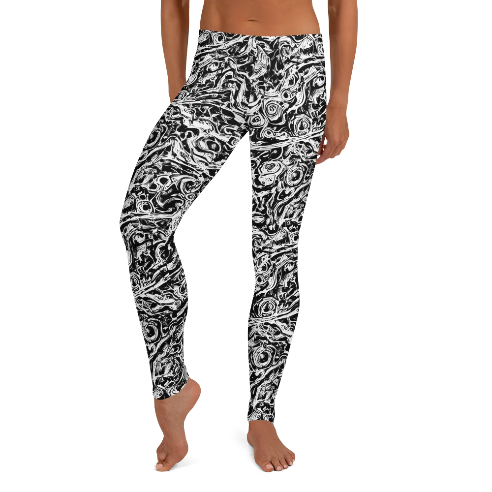 Turbulent Ink on Leggings — Front