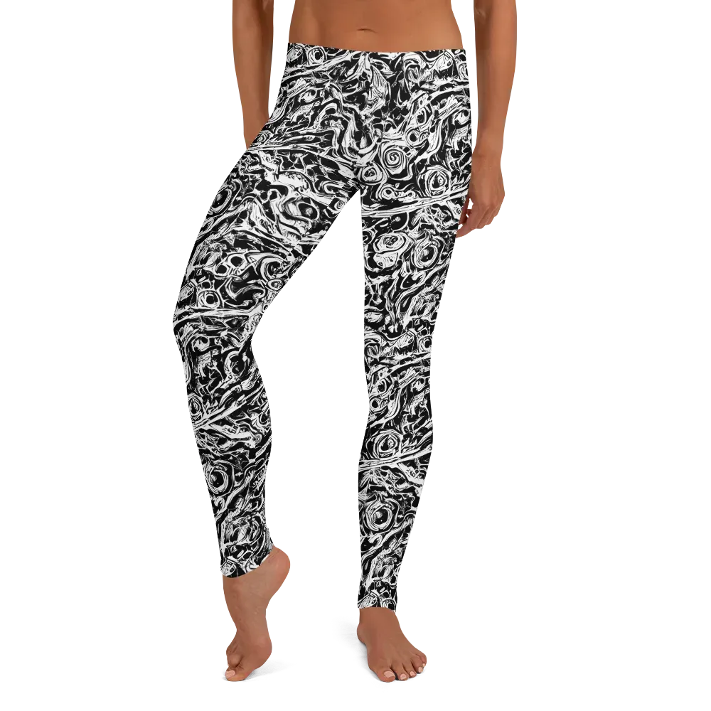 Turbulent Ink on Leggings — Front