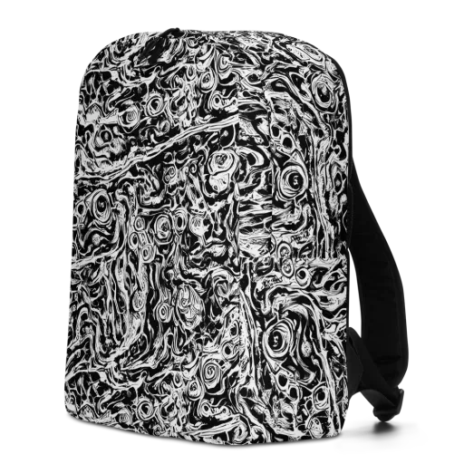 Turbulent Ink on a Minimalist Backpack