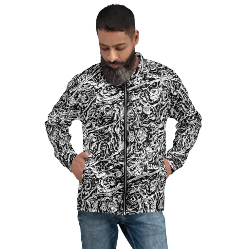 Turbulent Ink on a Bomber Jacket
