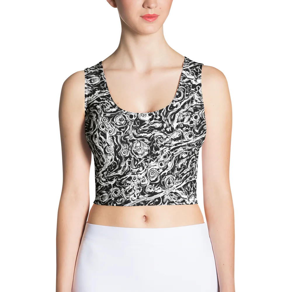 Turbulent Ink on Crop Top — Front