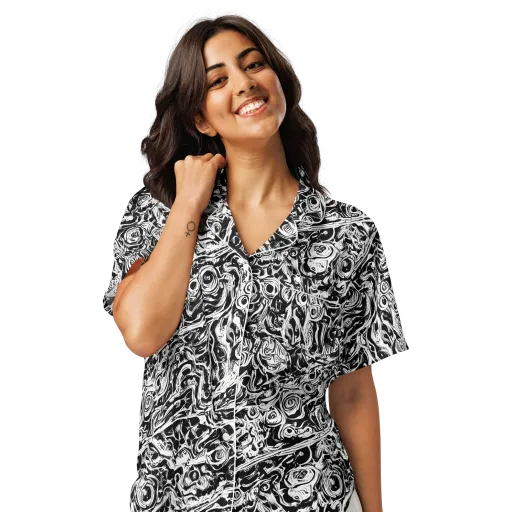 Turbulent Ink on a Women's Short Sleeve Pajama Top